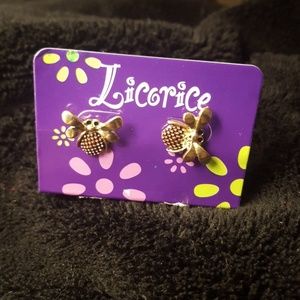 Costume Jewelry, bumblebee earrings
